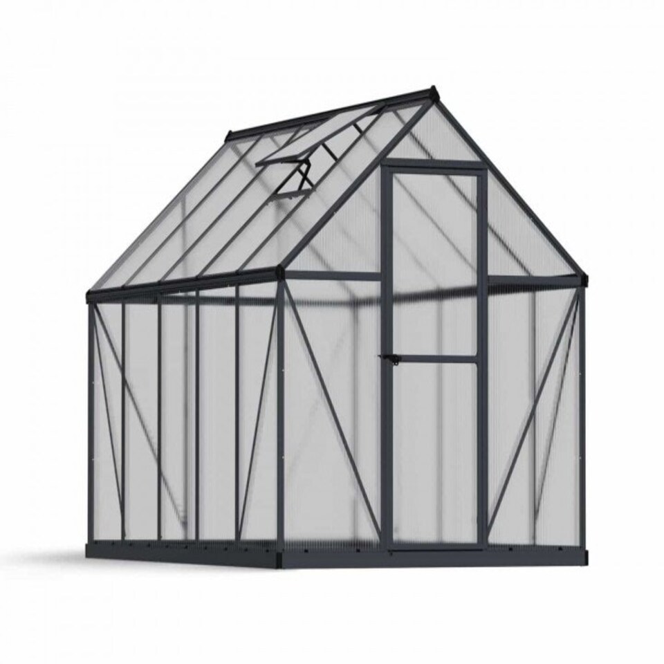 image 1 of Greenhouse Mythos 6 x 10 - Polycarbonate - L306 x W185 x H208 cm - Grey