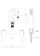 image 8 of Balterley Contemporary Bath Shower Mixer Tap with Shower Kit - Balterley | Silver | Chrome | 1