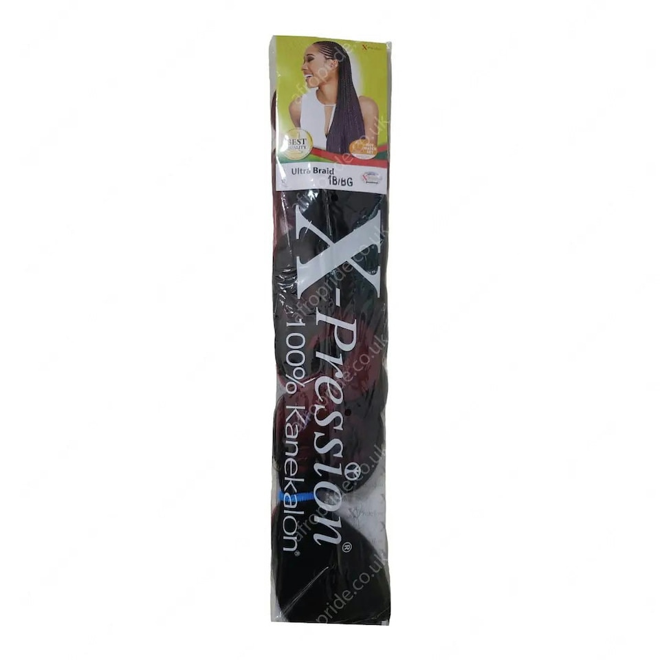 image 1 of X Pression Syn Ultra Braid X-PRESSION Ultra Hair Braid (Braiding) Extension (Choice of Colours) Multi | 1B/BG | One Size