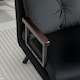 image 8 of HOMCOM Click Clack Single Chair Bed Settee for Living Room, Black 
