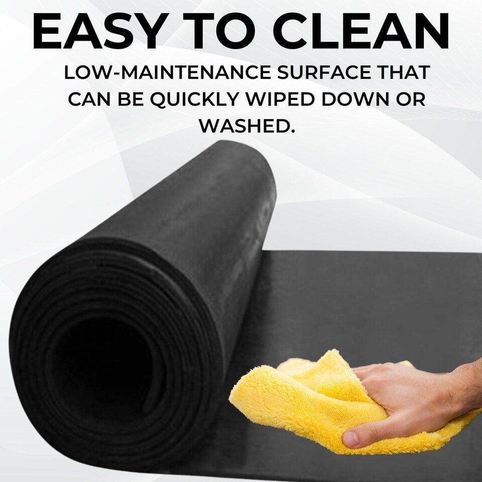 image 1 of Rubber Flooring Matting - 1.5m x 2m x 5mm - Smooth - Workshop Garage Shed Van Non-Slip