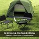 image 8 of Outsunny 3-4 Person Camping Tent, Waterproof Tent Orange | Orange, Grey