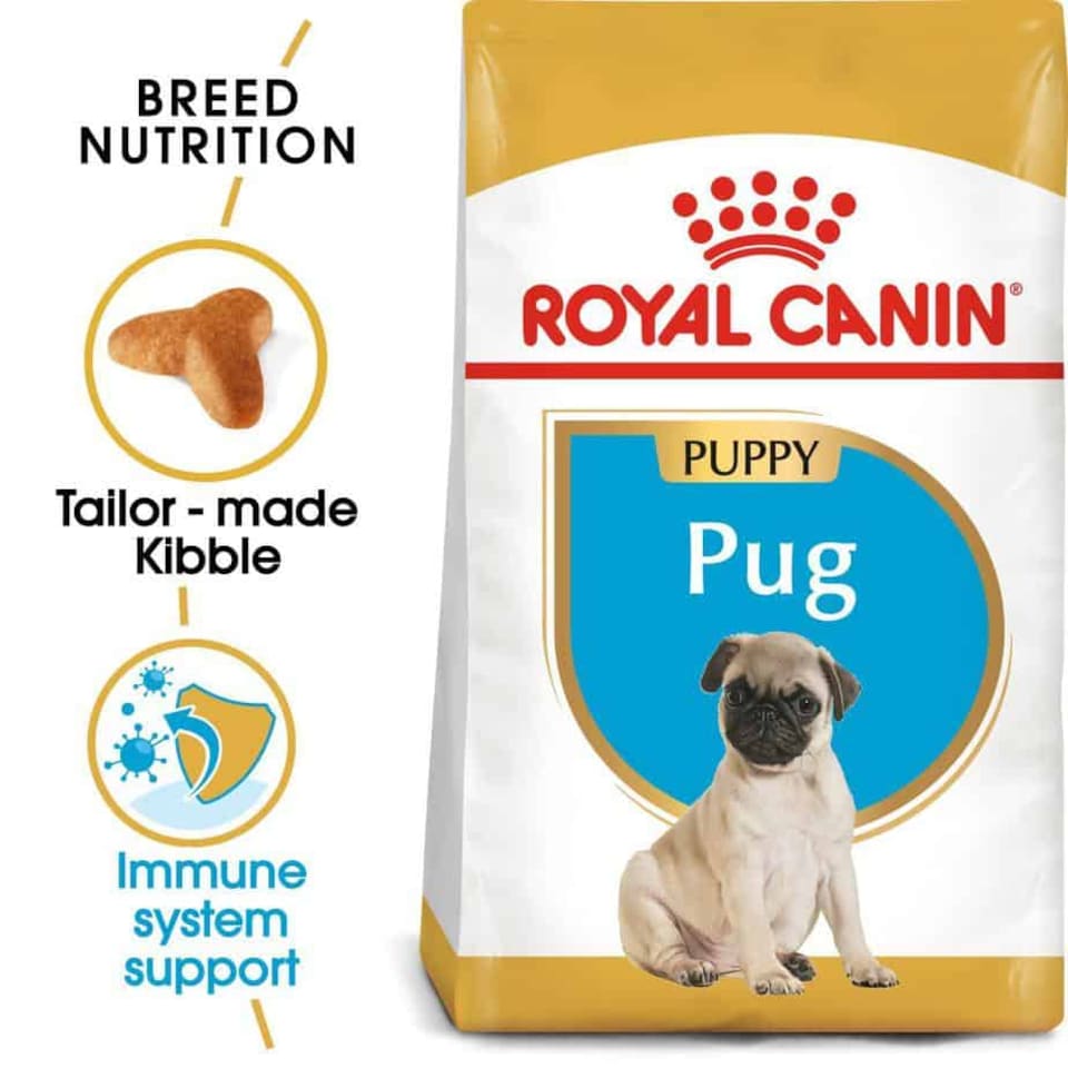 image 1 of Royal Canin Pug Puppy Dry Dog Food - 4 x 1.5 kg (6 kg) | Multi | 4 x 1.5kg | Turkey | 4
