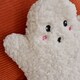 image 2 of OHS Ghost Halloween Autumnal Soft Plush Cosy Winter Warm Decor Microwavable Hottie Pad - Cream