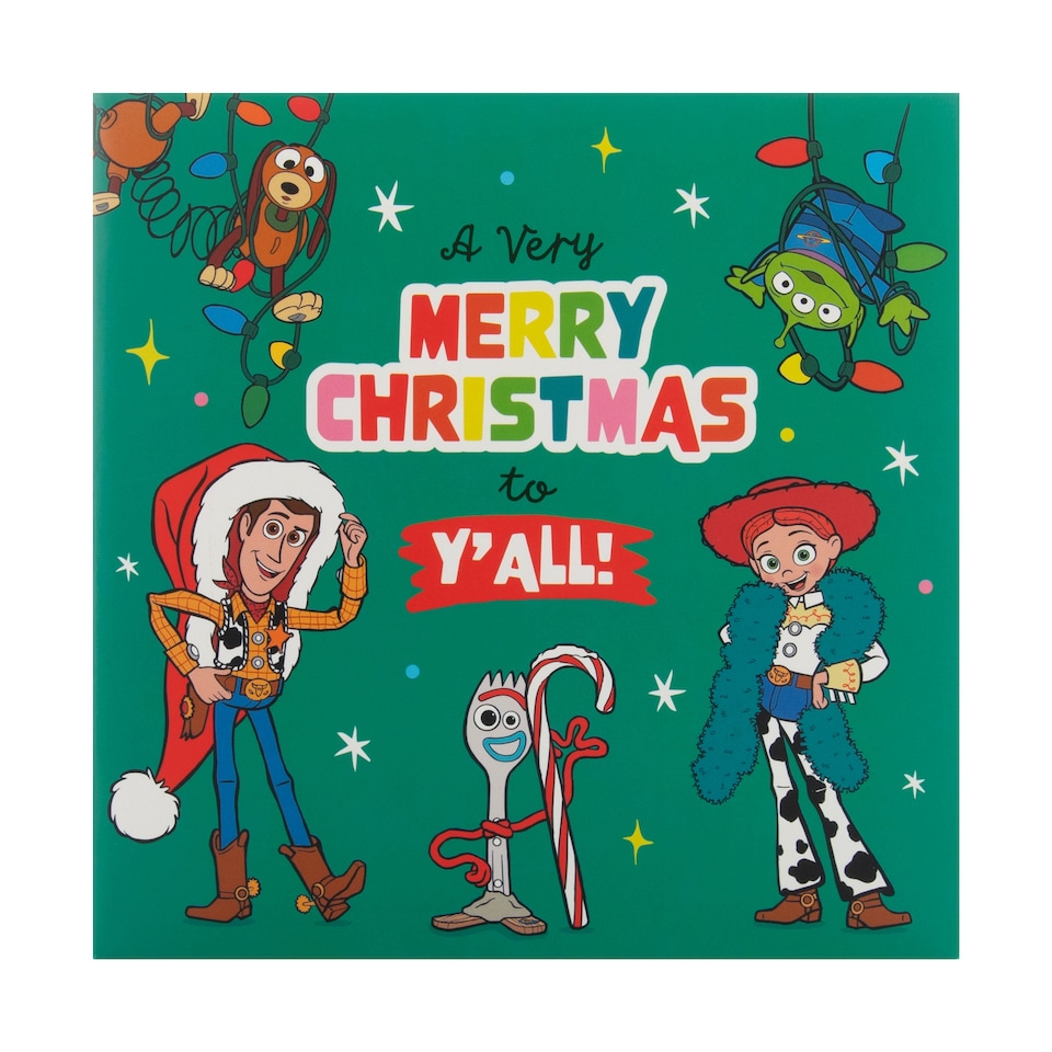 image 1 of Hallmark Pack Of 10 Christmas Cards - 2 Fun Disney Pixar Toy Story Designs