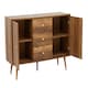 image 3 of Interiors by Premier Functional Sideboard, Intricate Detailing Two Door Sideboard, Sturdy And Durable Industrial Sideboard Brown