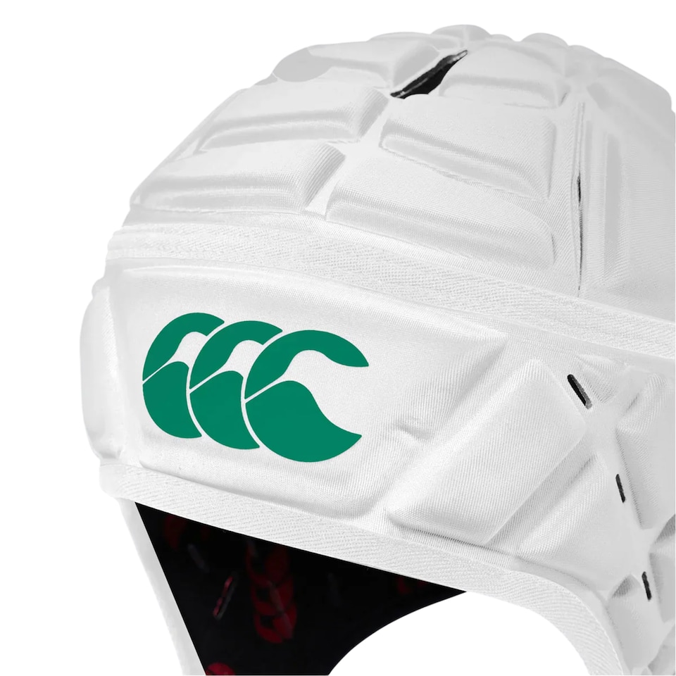 image 1 of Canterbury Childrens/Kids Raze Rugby Headguard | White | Bright White/Deep Mint | XS | 1
