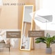 image 8 of HOMCOM Full Length Mirror with LED Lights, 160  40cm Free Standing Mirror with Dimming and 3 Colour Lighting, Leaning or Wall Mounted with Frame for Living Room, Bedroom, Oak