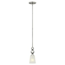 Zelda 1 Light Ceiling Mini Pendant Polished Nickel, E27