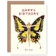 image 1 of Butterfly Dancer Art Nouveau 1920s Retro For Her Birthday Card