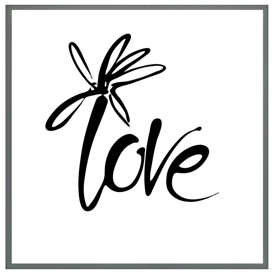 image 1 of Love type (Picture Frame) Brown | Oak | L