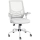 image 1 of Vinsetto Mesh Swivel Office Chair Task Computer Chair w/ Lumbar Support, White