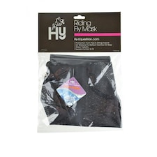 Hy Riding Fly Mask - Black - Small