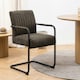 image 5 of Adele Dining Chair in Grey Fabric Set of 2