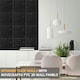 image 7 of NOVECRAFTO Brick Effect 3D Wall Panels – 6 Sheets Covering 1.5m² | 16.15ft² Interior Cladding Set | Urban Brick Design – Each Panel 50x50cm Urban Brick Black