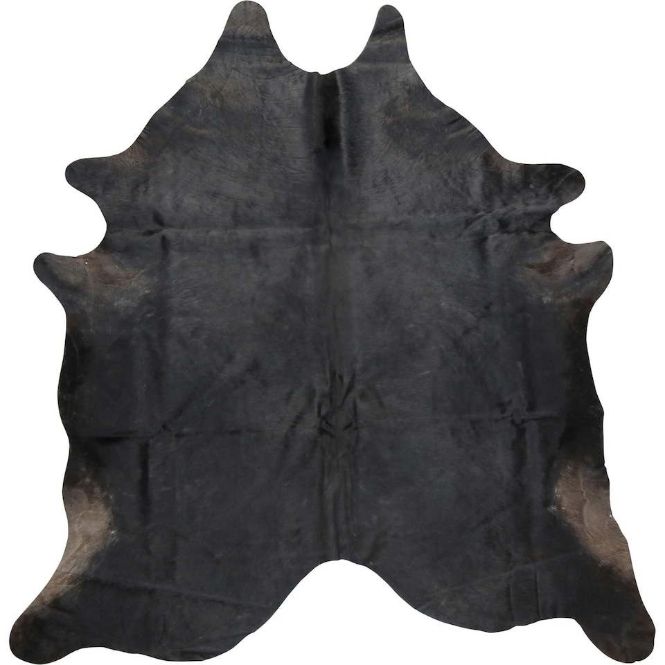 image 1 of Eastern Counties Leather Exotic Cowhide Leather Rug - Black/Brown - One Size