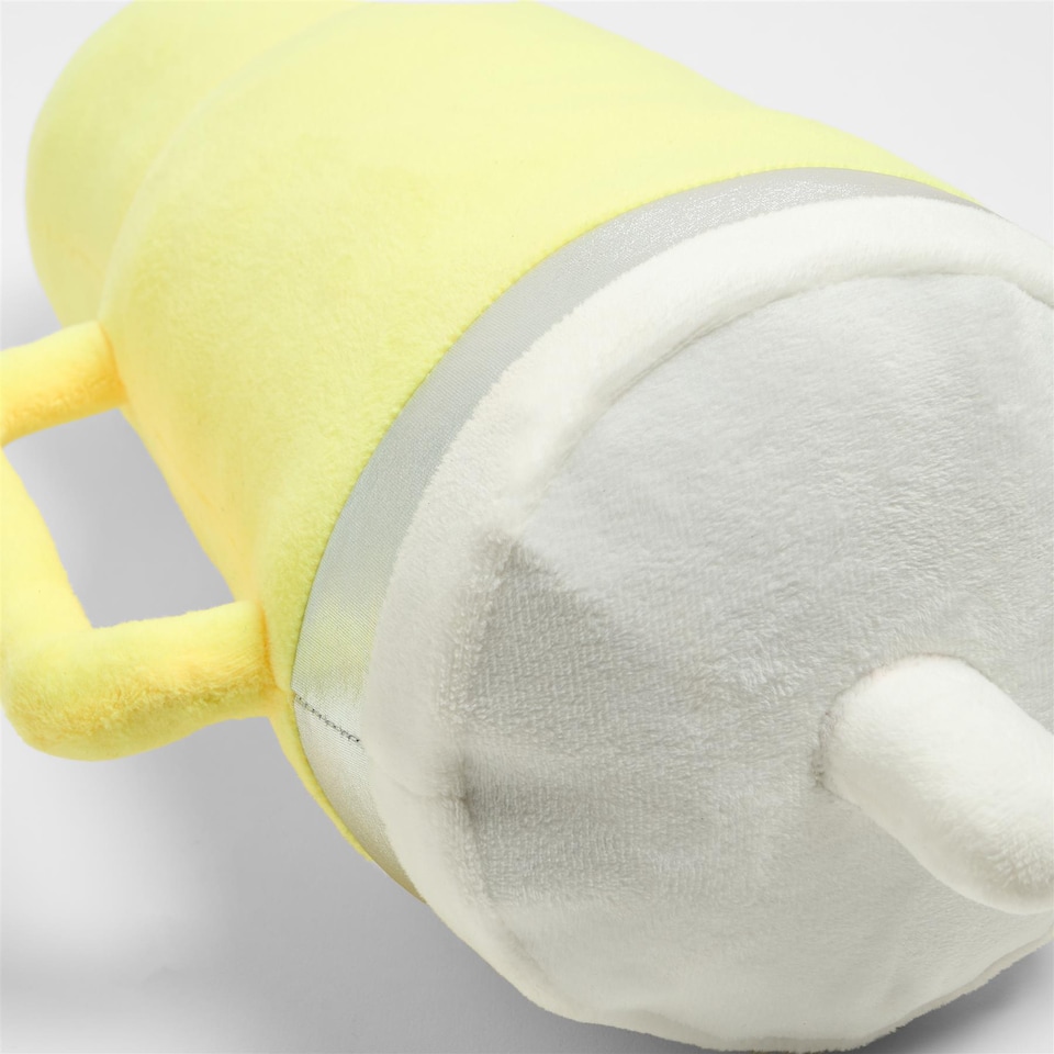 image 1 of OHS Drink Cup Shaped Cushion Soft Plush Decorative Pillow | Yellow