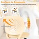 image 7 of COSTWAY Kids Desk Chair Ergonomic Adjustable Children Study Chair-Yellow