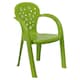 image 2 of Coloured Plastic Kids Chairs Stackable Nursery Indoor Outdoor Party Garden Play | Green | 4 Pcs Green | 4