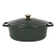 image 1 of Argon Tableware Oval Cast Iron Casserole Dish - 4.68L - Green | Green | Green | 1