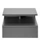 image 2 of Ashlan Bedside Table with 1 Drawer in Grey