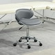 image 7 of HOMCOM Office Chair Beauty Salon Rolling Technician Stool Chair Grey