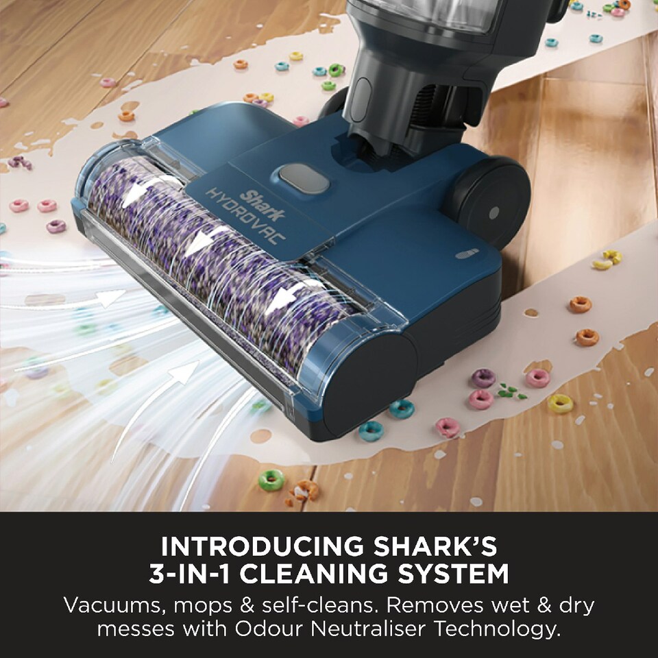 image 1 of Shark HydroVac Corded Hard Floor Cleaner in Navy Blue WD110UK