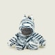image 2 of Warmies Plush Zebra Microwavable Weighted Teddy with French Lavender Scent, Hot or Cold for Cool Relaxation and Warm Relief