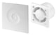 image 4 of 100mm Humidity Sensor VORTEX Extractor Fan White ABS Front Panel Wall Ceiling Ventilation