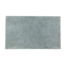 Hotel Luxury Deep Pile Bath Mat - Slip Resistant, Anti-Viral Bathroom Rug | Silver | Smoke Grey