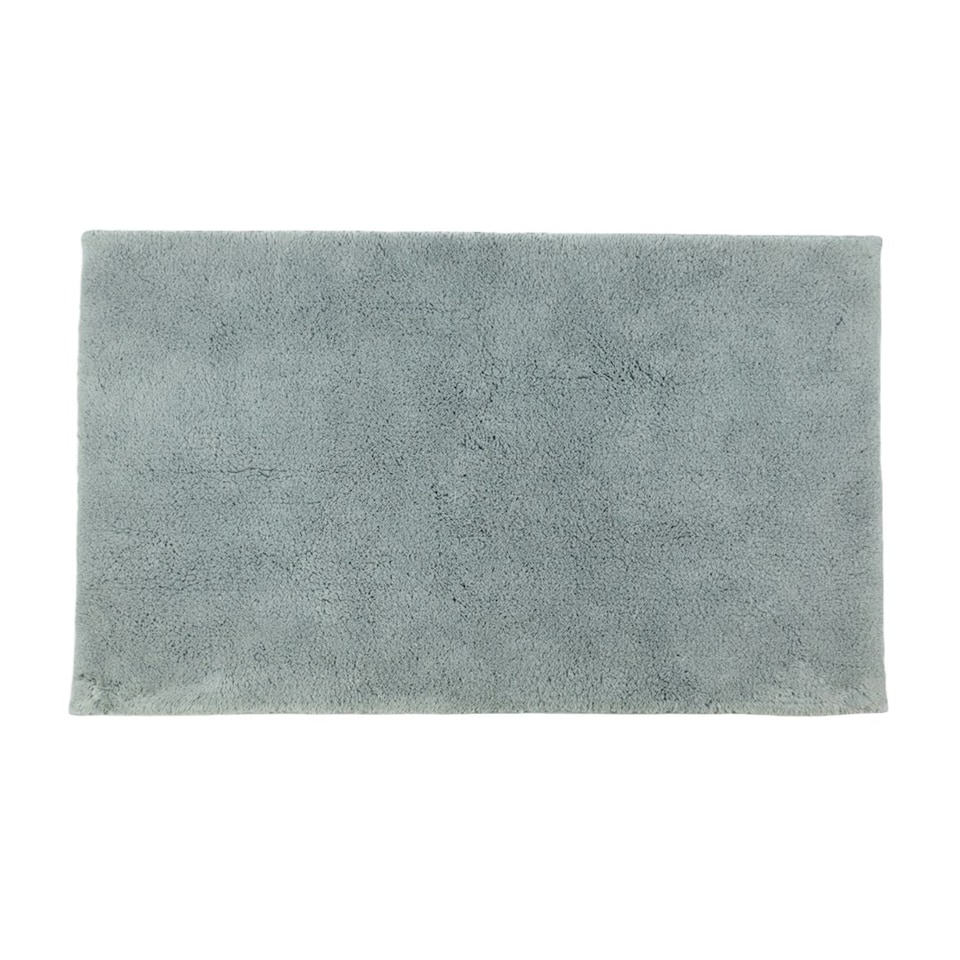 image 1 of Hotel Luxury Deep Pile Bath Mat - Slip Resistant, Anti-Viral Bathroom Rug | Silver | Smoke Grey