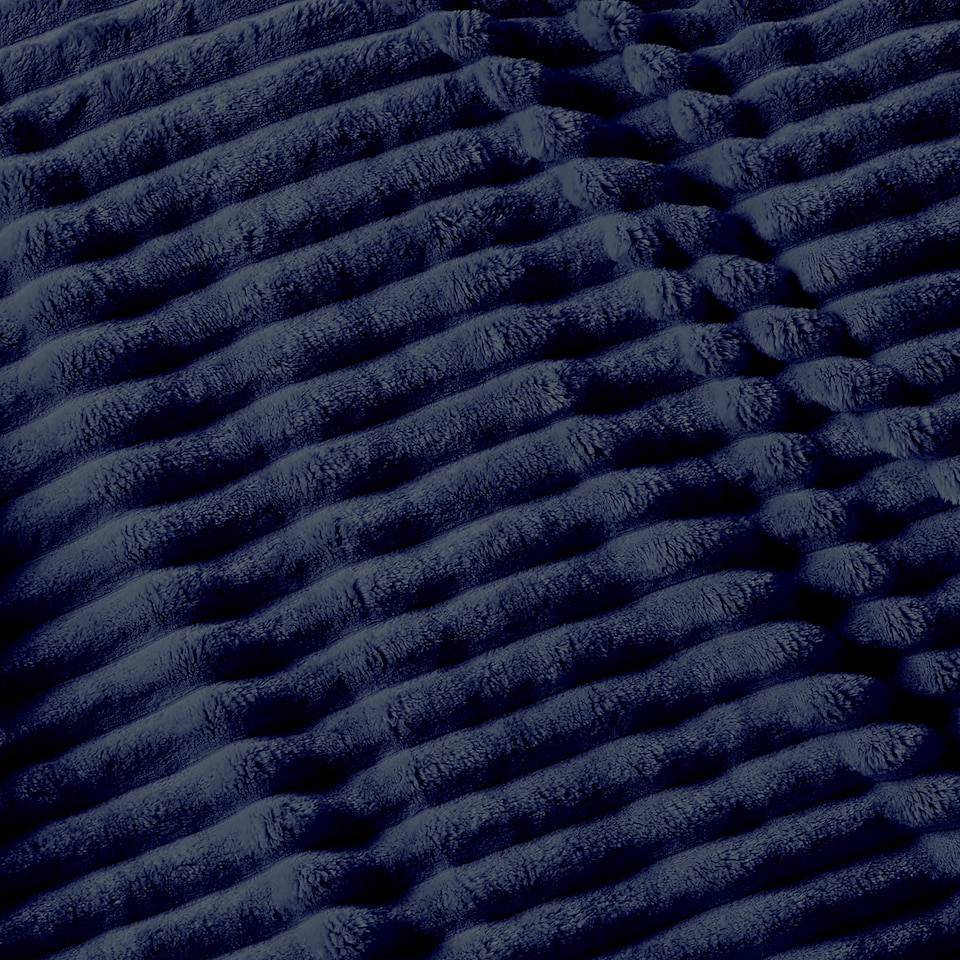 image 1 of Waffle Shaped Electric Blanket Heated Fleece Over blanket Throw Machine Washable Remote Timer Control Heat Settings | Blue | Navy