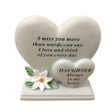 Double Hearts 19 x 18cm - Daughter  DF17416-I