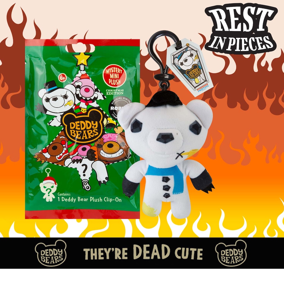image 1 of PMS Deddy Bears Xmas Mystery Bag Soft Toy Clip 15cm x 8cm