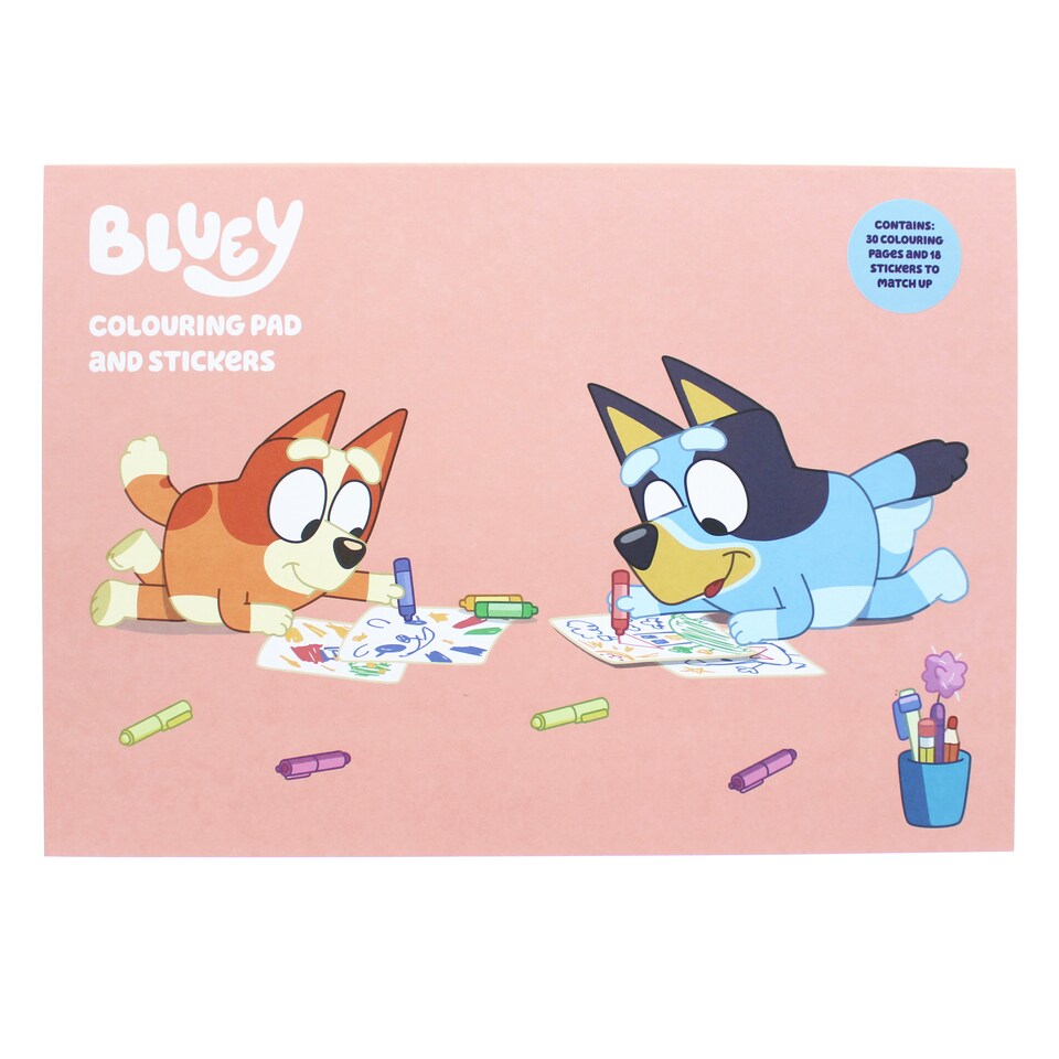 image 1 of Bluey A4 Colouring Pad
