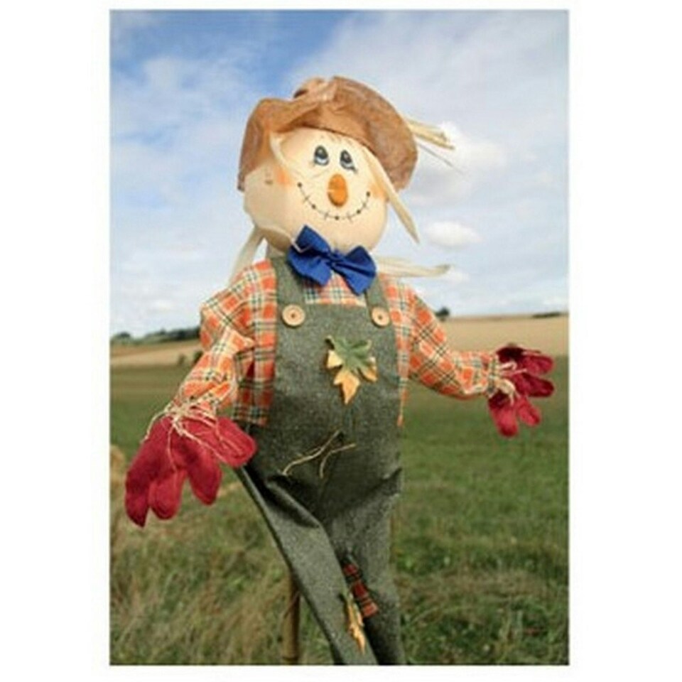 Kevin Milner Scarecrow Countryside Greetings Card - Multicoloured - One Size