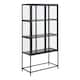 image 1 of Seaford 2 Glass Door Display Cabinet in Black