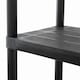 image 7 of 2x Oypla 4 Tier Black Plastic Heavy Duty Shelving Racking Storage Unit