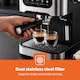 image 5 of GEEPAS 5 In 1 Espresso Coffee Machine with Milk Frother 20 Bar 1350W - Silver