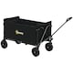 image 6 of Outsunny 120L Folding Collapsible Wagon with Adjustable Handle, Black