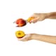 image 4 of Chef'n Peachster Peach Pitter Stainless Steel Comfortable Grip