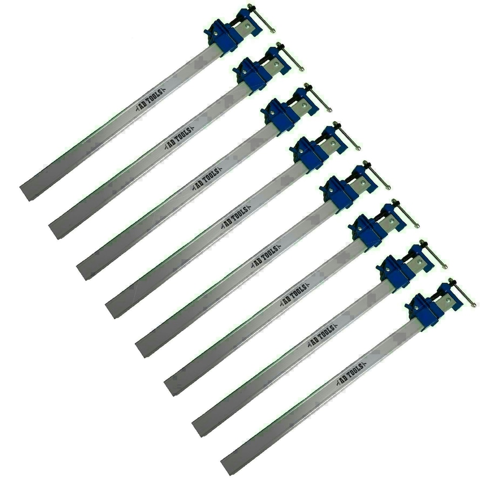 image 1 of 24" 600mm Aluminium Sash Clamp Grip Bench Work Holder vice Slide Clamp 8pk