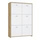 image 1 of Best Chest Storage Cabinet with 6 Doors in Artisan Oak/White