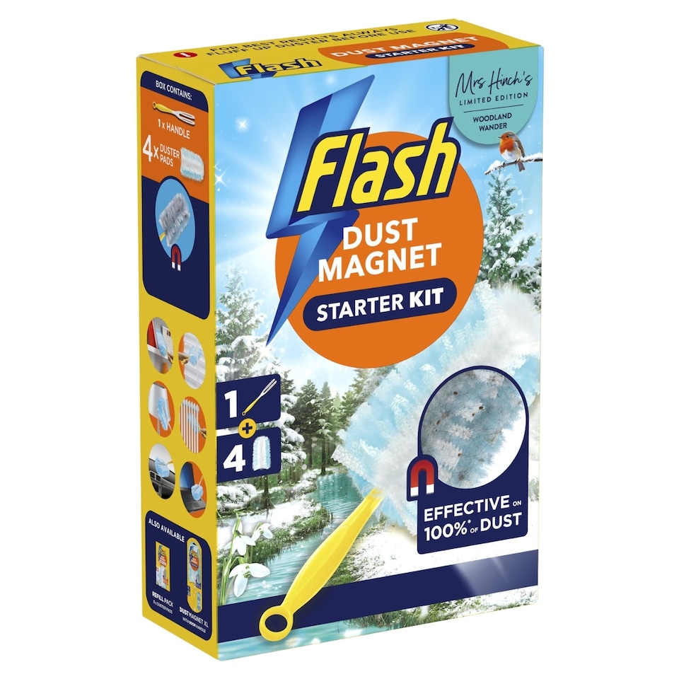 Flash Hand Duster Starter Kit Mrs Hinch Woodland Wander