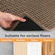 image 8 of Marlow 2PC Kitchen Mat Brown Non-Slip Woven Rubber Absorbent Floor Runner | Brown | Brown | One Size