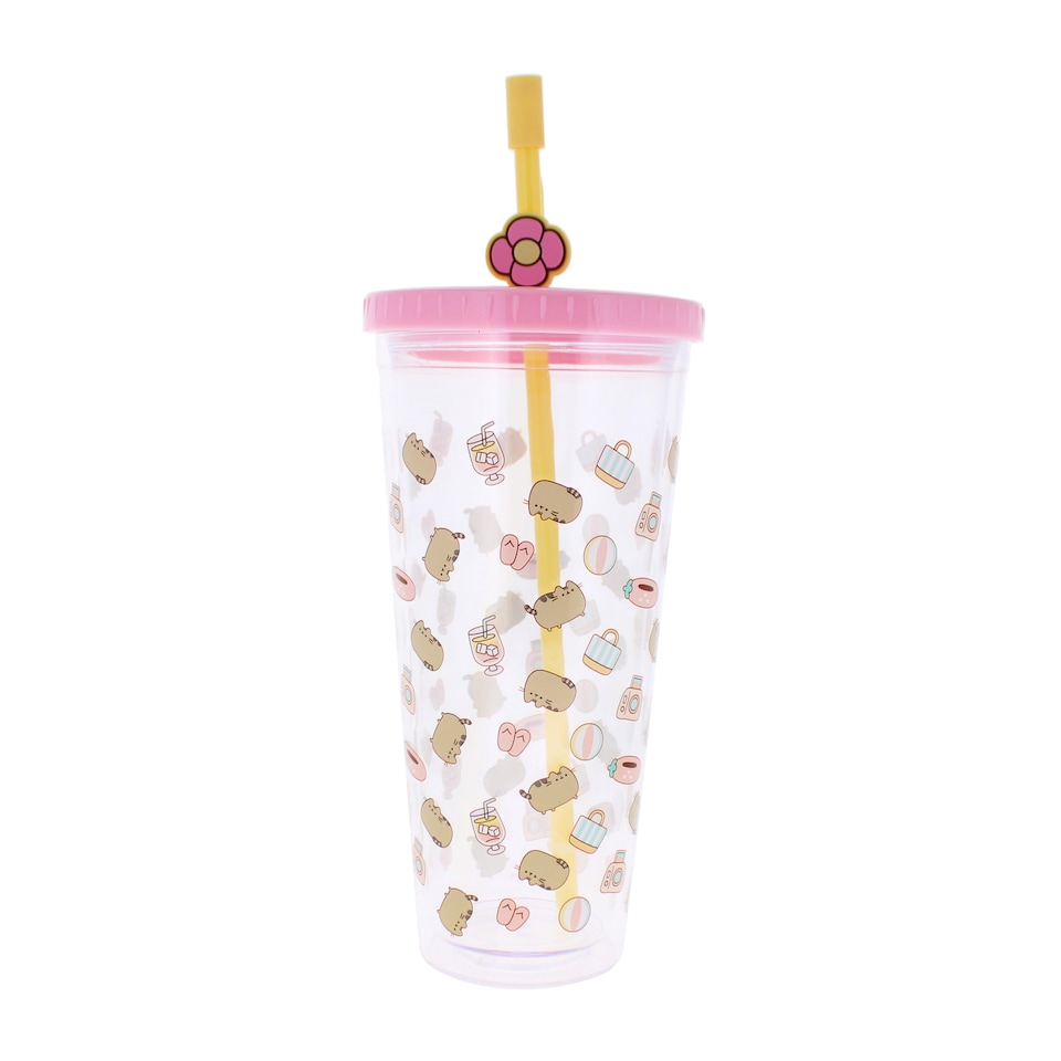 image 1 of Pusheen Beaker & Straw