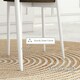 image 8 of HOMCOM Dining Table and Chairs Set of 3, Oval Kitchen Table with 2 Chairs