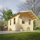 image 2 of 8ft x 12ft (2350mm x 3550mm) Horsforth "The Augusta" 28mm Log Cabin With 2 Opening Windows