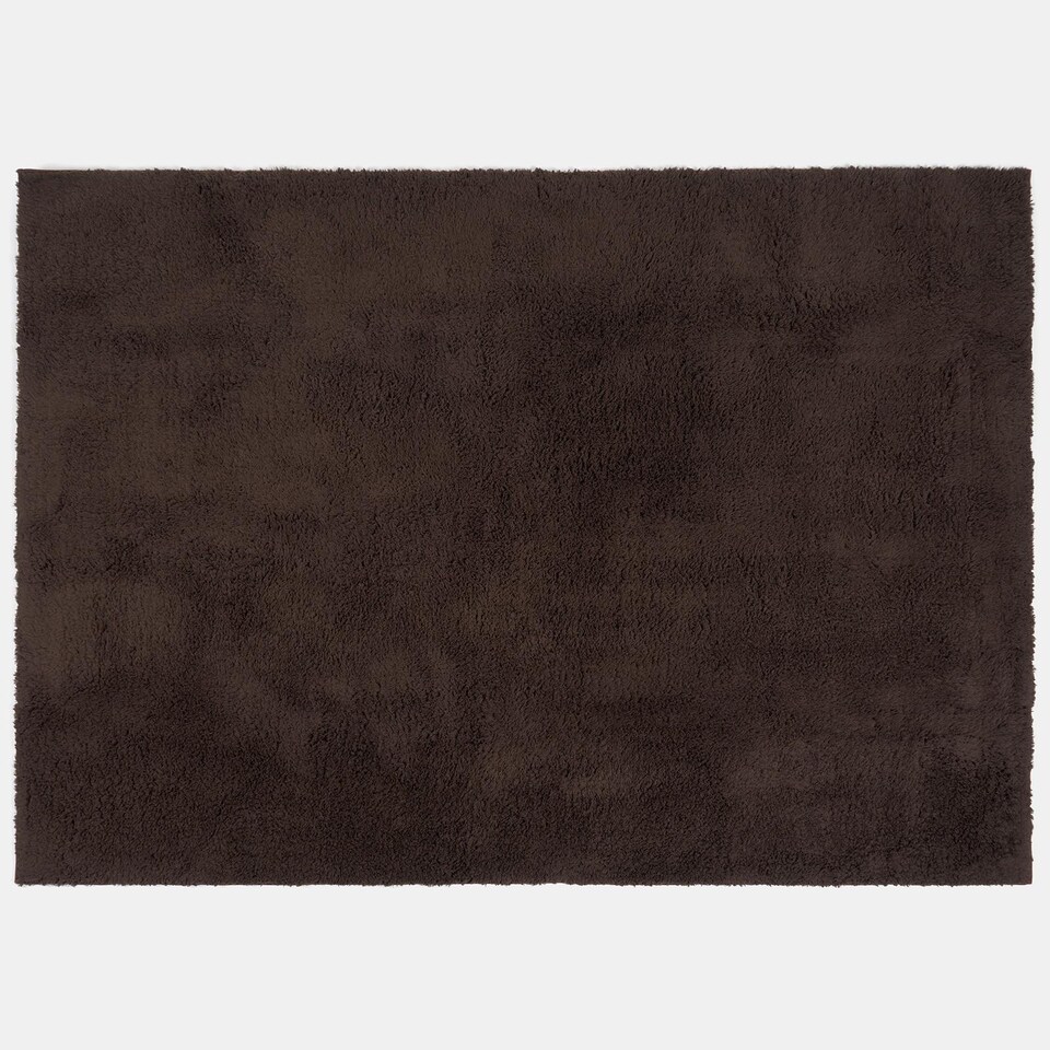 image 1 of OHS Fluffy Teddy Rug Soft Floor Carpet Non Slip Area Mat - 160 x 230cm | Brown | 160cm x 230cm