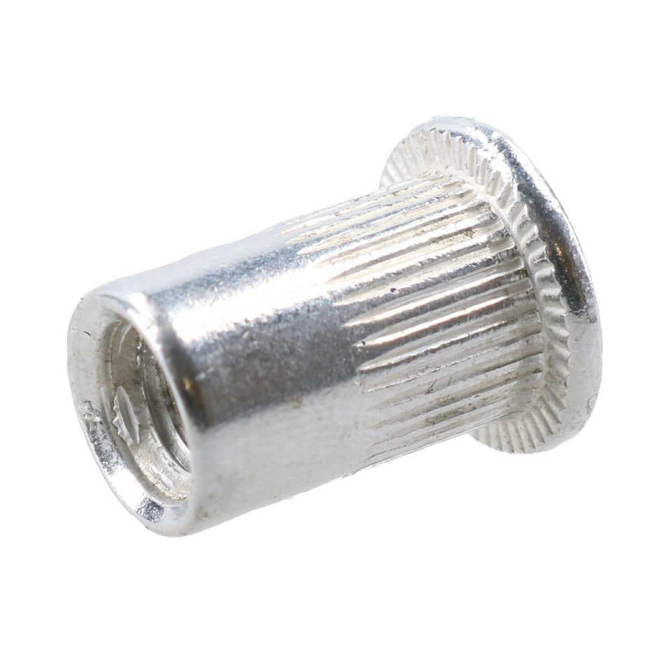 image 1 of M6 6mm Alu Nut Serts Riveting Nuts Rivet Threaded Inserts Blindnut Rivnut 100pc